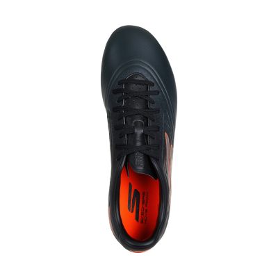 3. Skechers Razor 1.5 Academy FG Fußballschuhe Schwarz und Orange 252015 BKOR