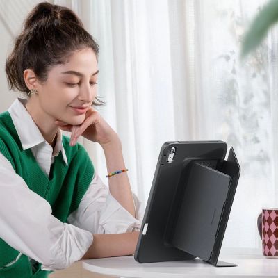 6. ESR Flip Hybrid Case für iPad Air 13" 1 / 2 (Gen.) 2024-2025 - Schwarz