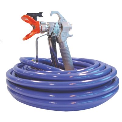 GRACO Malerstation Baupistole + BLUEMAX II Schlauch 15 m + Peitsche 0,9 m