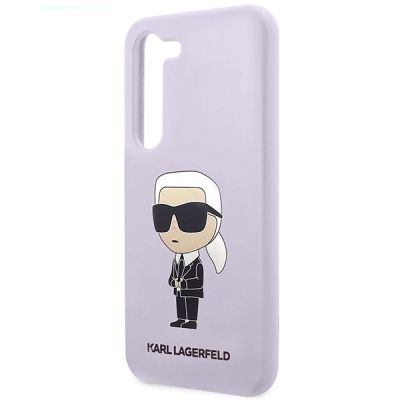 6. Karl Lagerfeld KLHCS23MSNIKBCU S23+ S916 Hardcase lila/lila Silikon Ikonik