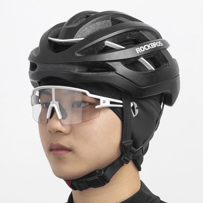 5. Rockbros Dala Winter-Radmütze mit Löchern für Brillen – grau