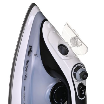 5. Braun TexStyle 7 Pro SI7149WB Trocken- und Dampfbügeleisen mit EloxalPlus-Bügelsohle, 2900 W, Weiß