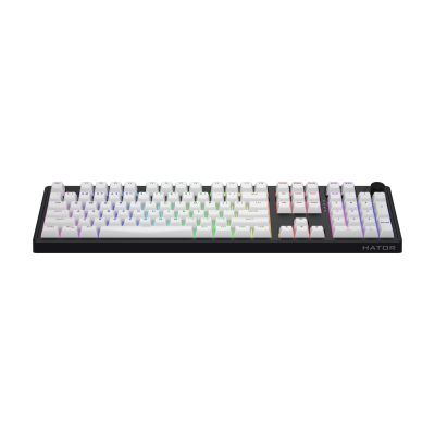 2. HATOR Skyfall Wireless 100 Gaming-Tastatur USB + RF Wireless + Bluetooth QWERTZ US Englisch Schwarz, Weiß