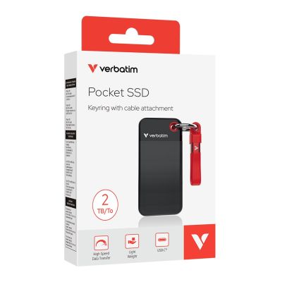 2. Verbatim Pocket SSD USB 3.2 Gen 2 2 TB