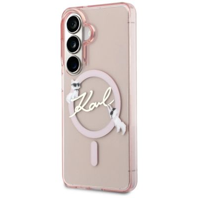 2. Karl Lagerfeld IML KC Script MagSafe Hülle für Samsung Galaxy S26 - Pink