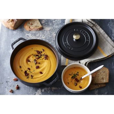 7. Staub Runder Gusseisentopf – 3,8 l, Schwarz