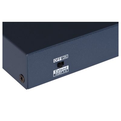 8. Hikvision DS-3E0106HP-E Netzwerkverbindungen Unmanaged Fast Ethernet (10/100) PoE-Unterstützung Blau
