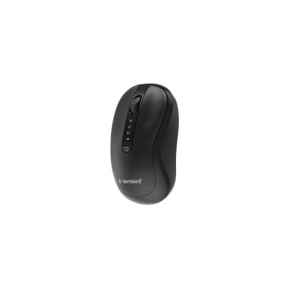 4. GEMBIRD Kabellose Maus Dual-Modus (2,4 GHz + Bluetooth) 1600 DPI, 4 Tasten, Schwarz