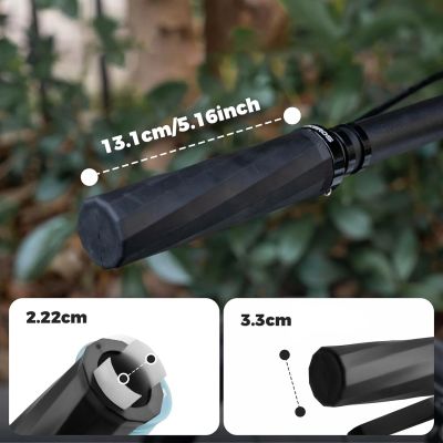 4. Rockbros 71230002004 Fahrradgriffe aus Gummi – schwarz