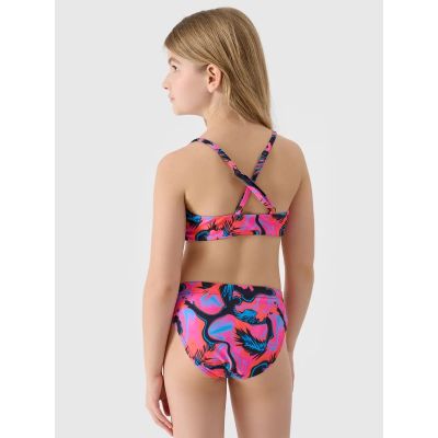 3. Zweiteiliger Badeanzug für Mädchen 4F JUNIOR 4FJWSS25UBKSF046-90A