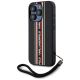 2. Karl Lagerfeld Saffiano Athleisure Stripes Cord iPhone 15 Pro Hülle - Rot
