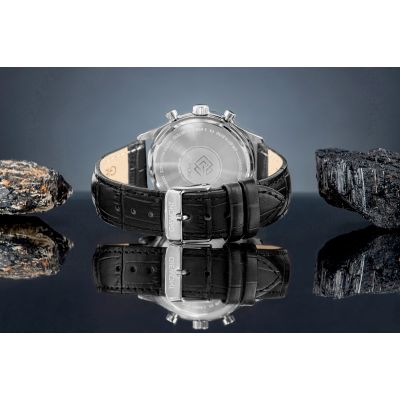 6. Giewont Herrenuhr Chronograph Saphir Schwarz und Blau GW6310-A3