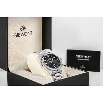 7. Giewont Elegance Saphir Silber Schwarz Herrenuhr GW5160-B2
