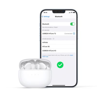 10. Ugreen HiTune T3 Active WS106 Kabellose Bluetooth 5.2 TWS ANC Kopfhörer – Weiß