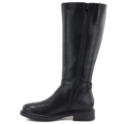 7. Sergio Leone KZ-32-S schwarze Leder-Damenstiefel