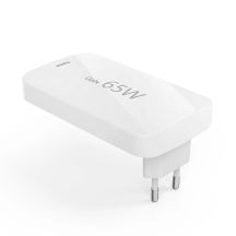 Hama GaN 65W Ladegerät 2x USB-C 1x USB-A faltbar - Weiß
