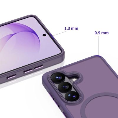 3. Tech-Protect Magmat MagSafe Hülle für Samsung Galaxy S26 – Mattviolett