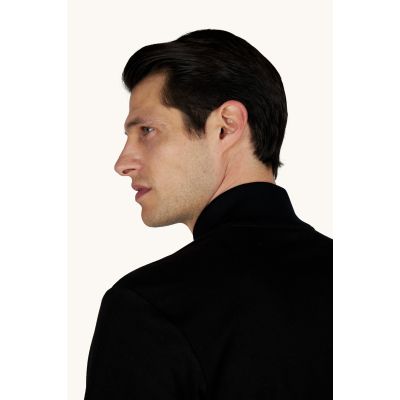 4. Paul&Shark Herren-Sweatshirt mit Reißverschluss aus Baumwolle und Lyocell, schwarz (26411809-11)