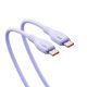3. Baseus Pudding 100W USB-C - USB-C Kabel 2m - Lila
