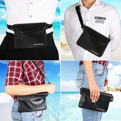 6. Wozinsky WWS-01 Wasserdichte PVC-Bauchtasche - Schwarz
