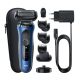 7. Braun Series 6 61-B4500cs – Folienrasierer – Blau – Tasten – LED – Laden – Ein/Aus – Netz-/Akkubetrieb