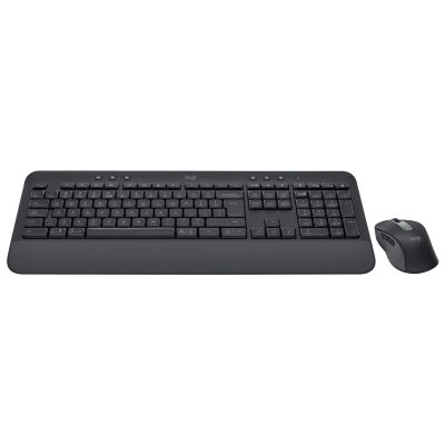 5. Logitech Signature MK650 Combo für Unternehmen: Tastatur und Maus (Büro, Bluetooth, QWERTZ, American International, Graphit)