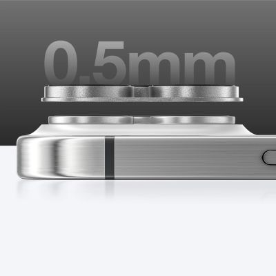 7. AmazingThing Aviation-Grade Alloy Tempered Glass Lens für iPhone 16 Pro / 16 Pro Max Kameraobjektiv - Grau