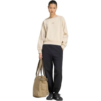 6. adidas Damen-Sweatshirt mit kleinem Logo, beige, KV9823