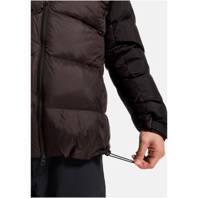 4. Herren-Daunenjacke Odlo DOWN HOODED Jacket insulated, braun