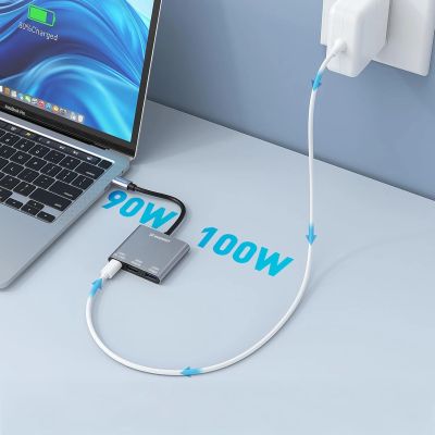 6. Hub Wozinsky WHCH-01 USB-C PD 100W HDMI 4K@30Hz USB-A 10Gbps - grau