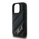6. Karl Lagerfeld Quilted Signature Hülle für iPhone 16 Pro – Schwarz