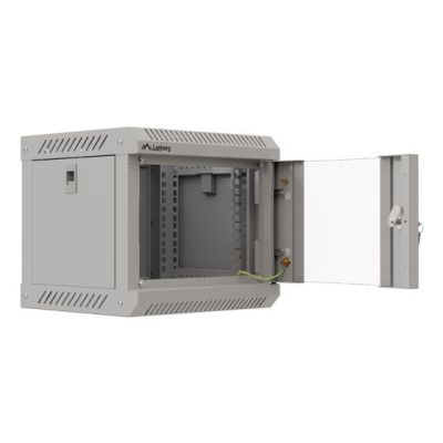 6. Lanberg WF11-3304-10S 4U Rack-Wandmontageschrank Grau