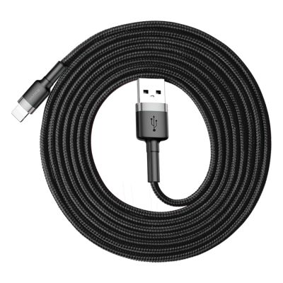 6. Baseus Cafule USB-A / Lightning 1,5A QC 3.0 Kabel 2 m - Schwarz