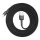 6. Baseus Cafule USB-A / Lightning 1,5A QC 3.0 Kabel 2 m - Schwarz