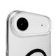 6. Puro Lite Mag TPU+PC Hülle kompatibel mit MagSafe für iPhone 17 Air - Transparent mit schwarzem Ring