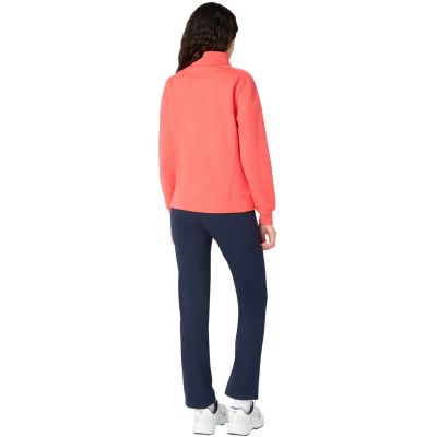 9. Champion Damen-Trainingsanzug mit durchgehendem Reißverschluss, Orange und Marineblau, 118289 RS073