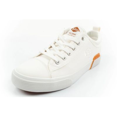 3. Lee Cooper Herren-Sportschuhe, modische weiße Sneaker, bequem