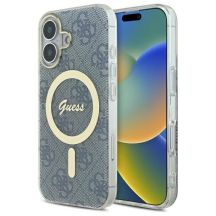 Guess IML 4G MagSafe Hülle für iPhone 16 – blau