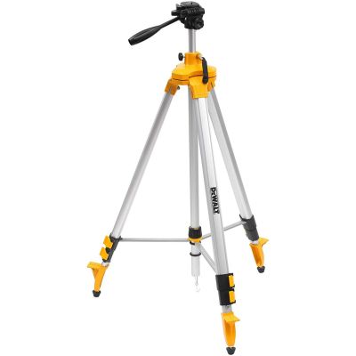 DeWALT DE0733-XJ Stativ mit Laser-Wasserwaage, 3 Beine, Aluminium, Schwarz, Gelb