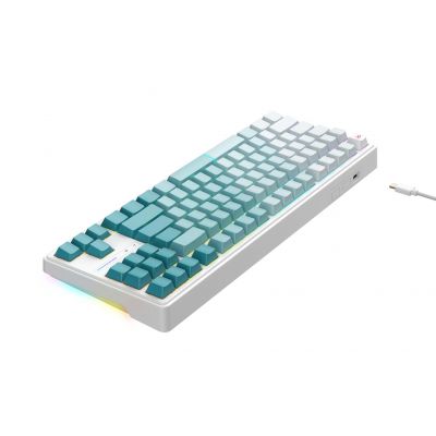 4. Havit KB901L Gaming-Tastatur (Weiß und Grün)
