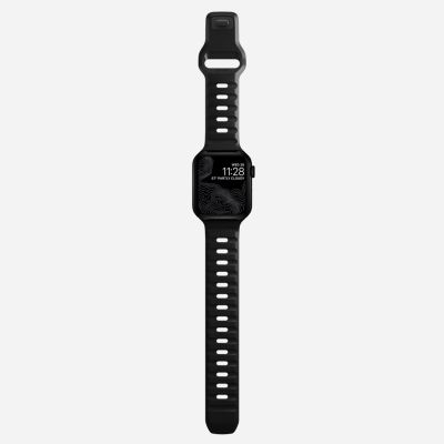 7. Nomad Sportarmband, Schwarz, Aluminium, Gummi