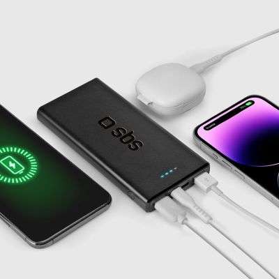 8. Powerbank SBS TTBB10000FASTPD20K 10000 mAh 20W mit Power Delivery - schwarz