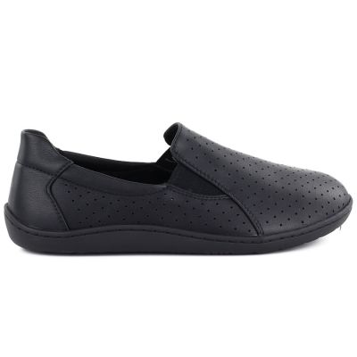 2. Damen-Barfußschuhe aus Leder mit durchbrochenem Muster M.Daszyński OL38-2