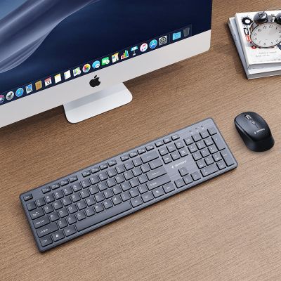 2. GEMBIRD Kabelloses Tastatur- und Maus-Set, US-Layout, Schwarz