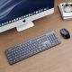 2. GEMBIRD Kabelloses Tastatur- und Maus-Set, US-Layout, Schwarz