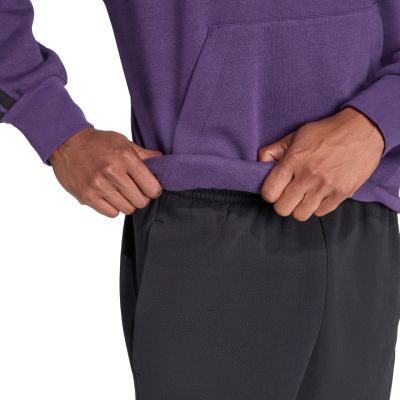12. Herren adidas Essentials 3-Streifen Fleece-Sweatshirt Lila JX0740
