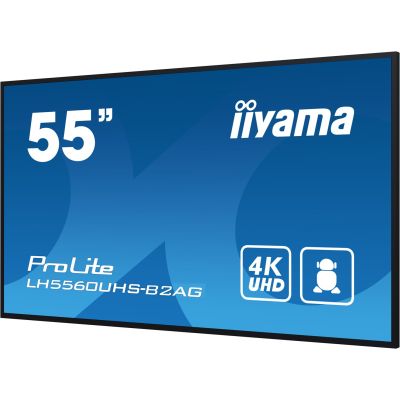 13. iiyama 55" professionelles 4K UHD Digital Signage Display mit erweiterten Steuerungs- und Anschlussmöglichkeiten.