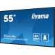13. iiyama 55" professionelles 4K UHD Digital Signage Display mit erweiterten Steuerungs- und Anschlussmöglichkeiten.