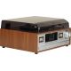 3. Denver MRD-52 Retro-Stereoanlage mit Plattenspieler aus hellem Holz