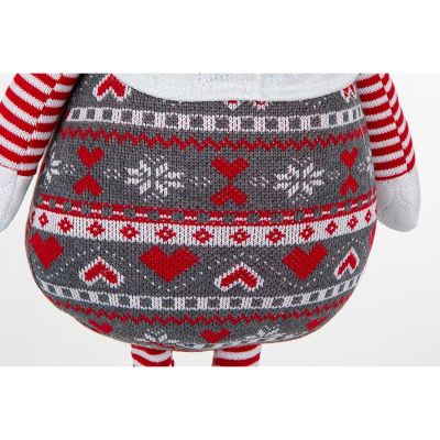 25. Gartenzwerg auf Teleskopbeinen, weiß, 80–115 cm